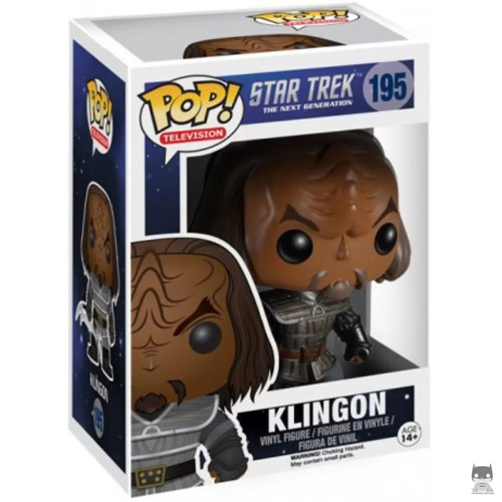 Klingon Funko Pop! figure in its box