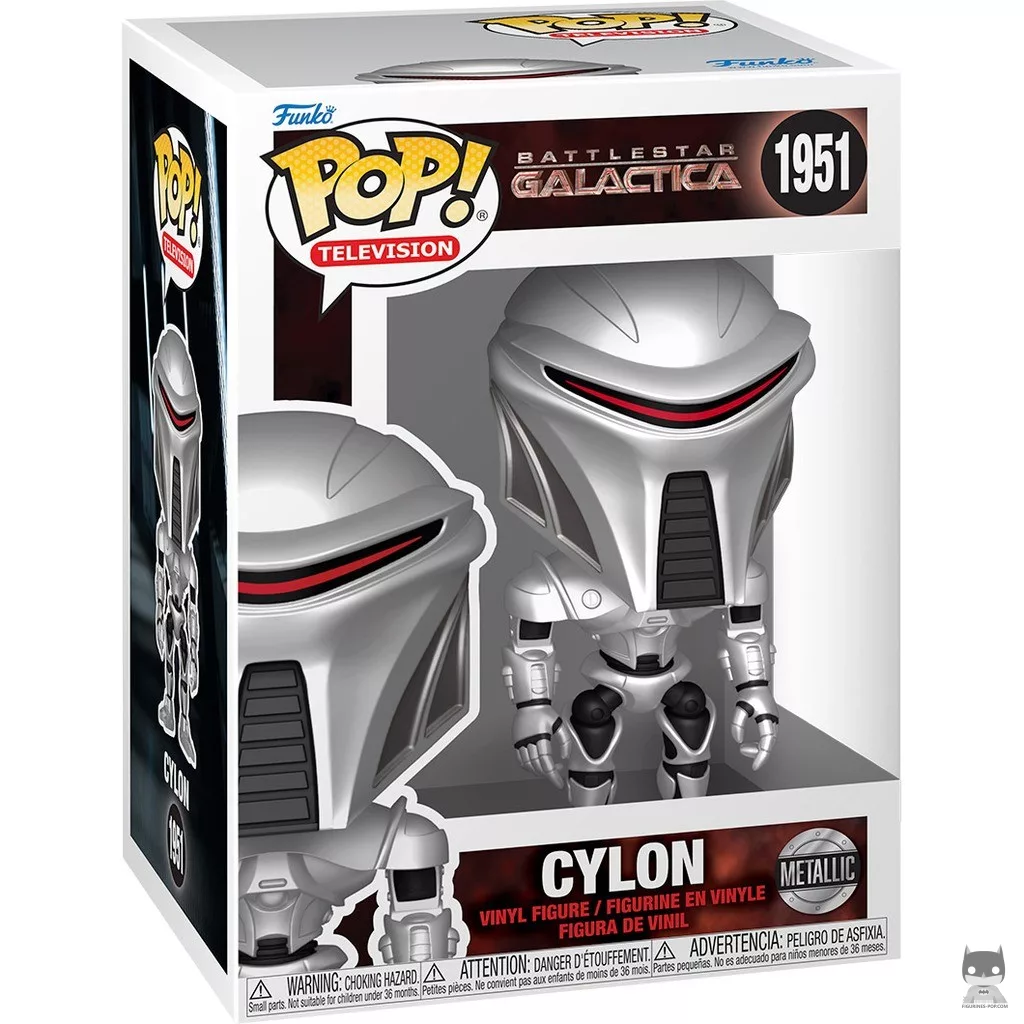 Cylon (Metallic) Funko Pop! figure in its box