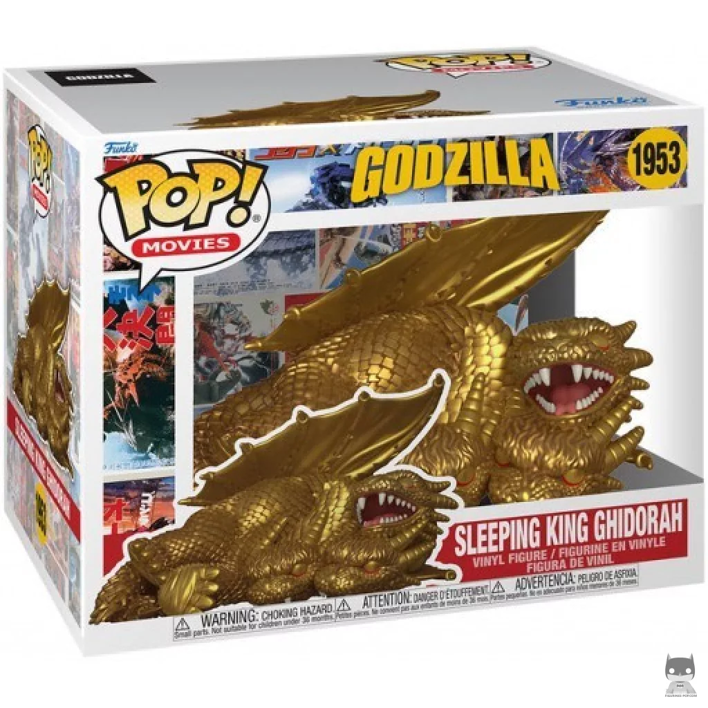 Sleeping King Ghidorah (Gold) Funko Pop! figure in its box