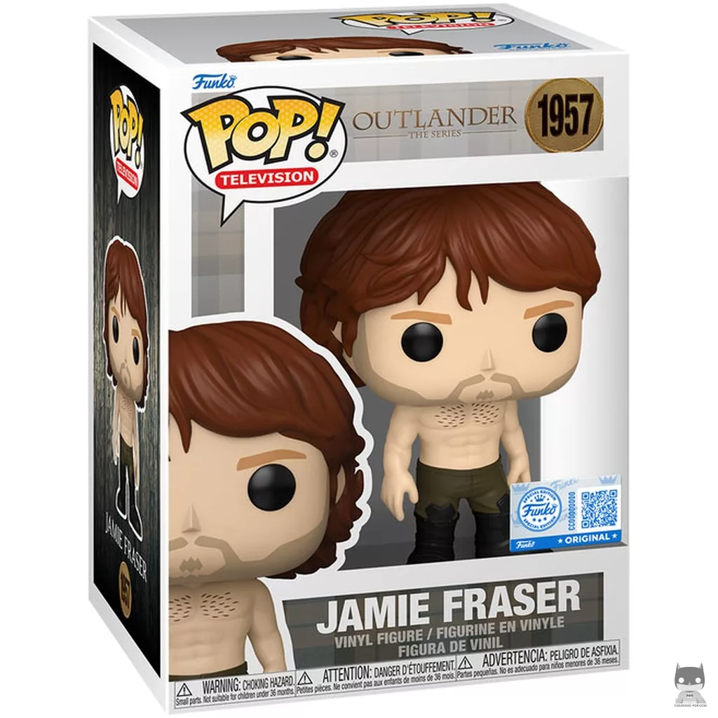Jamie Fraser (Shirtless) Funko Pop! figure in its box