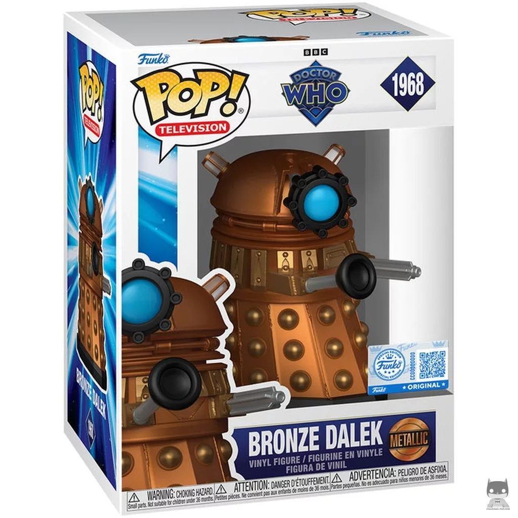 Bronze Dalek Funko Pop! figure in its box