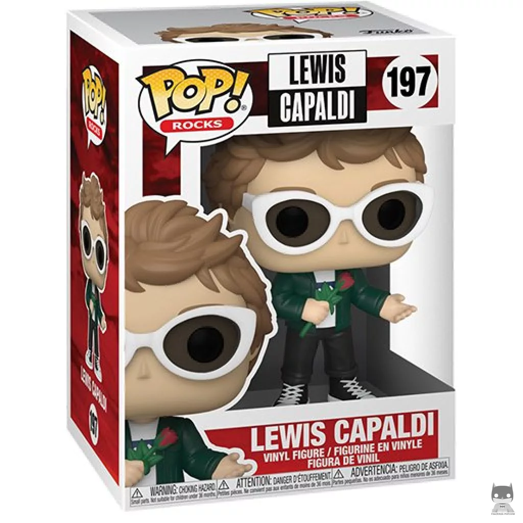 Lewis Capaldi Funko Pop! figure in its box