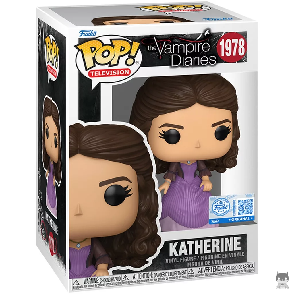 Katherine Pierce Funko Pop! figure in its box