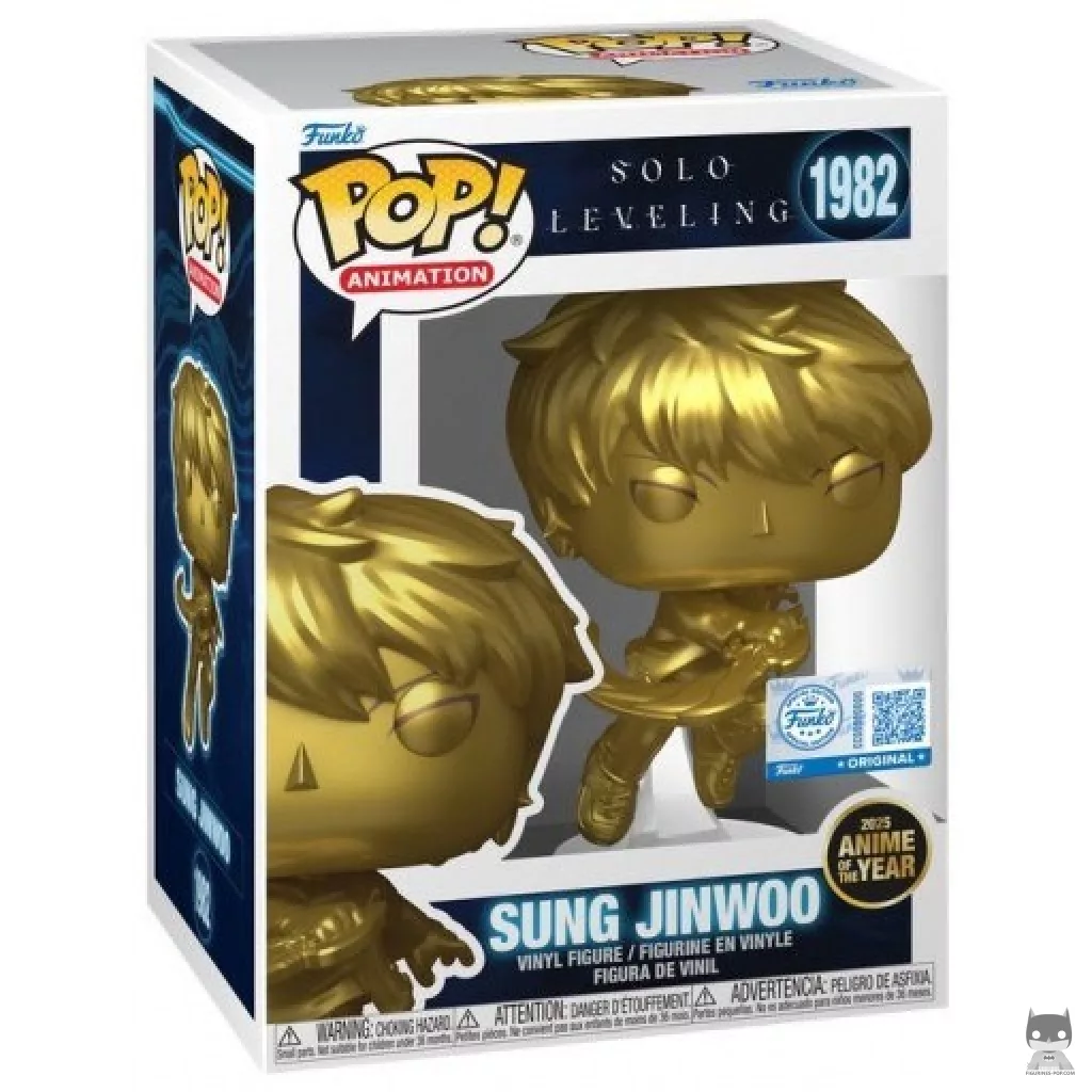 Sung Jinwoo (Gold) Funko Pop! figure in its box