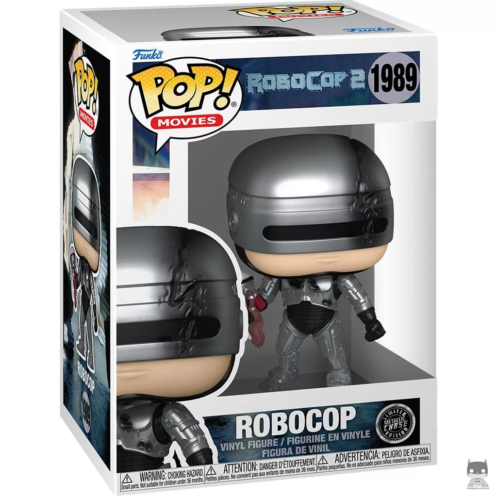 RoboCop (Chase & Metallic) Funko Pop! figure in its box