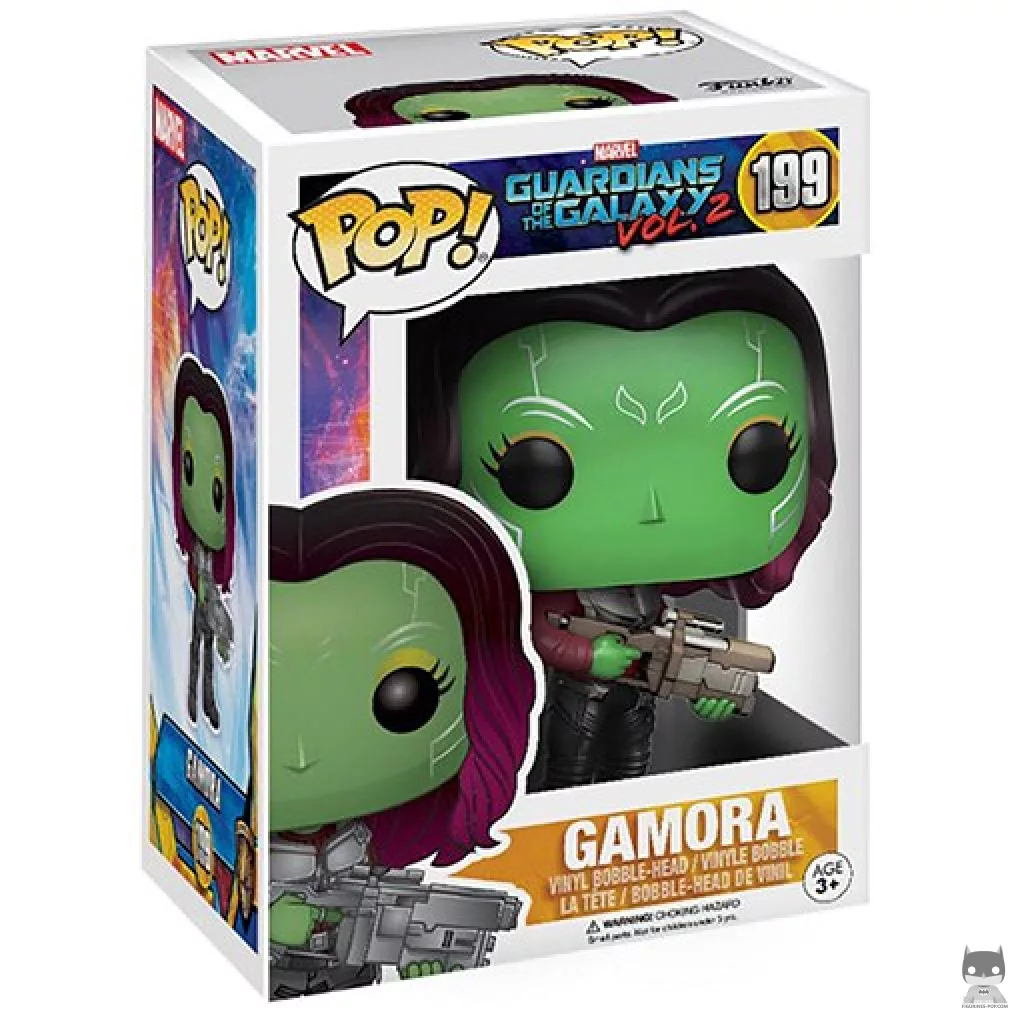 Gamora Funko Pop! figure in its box