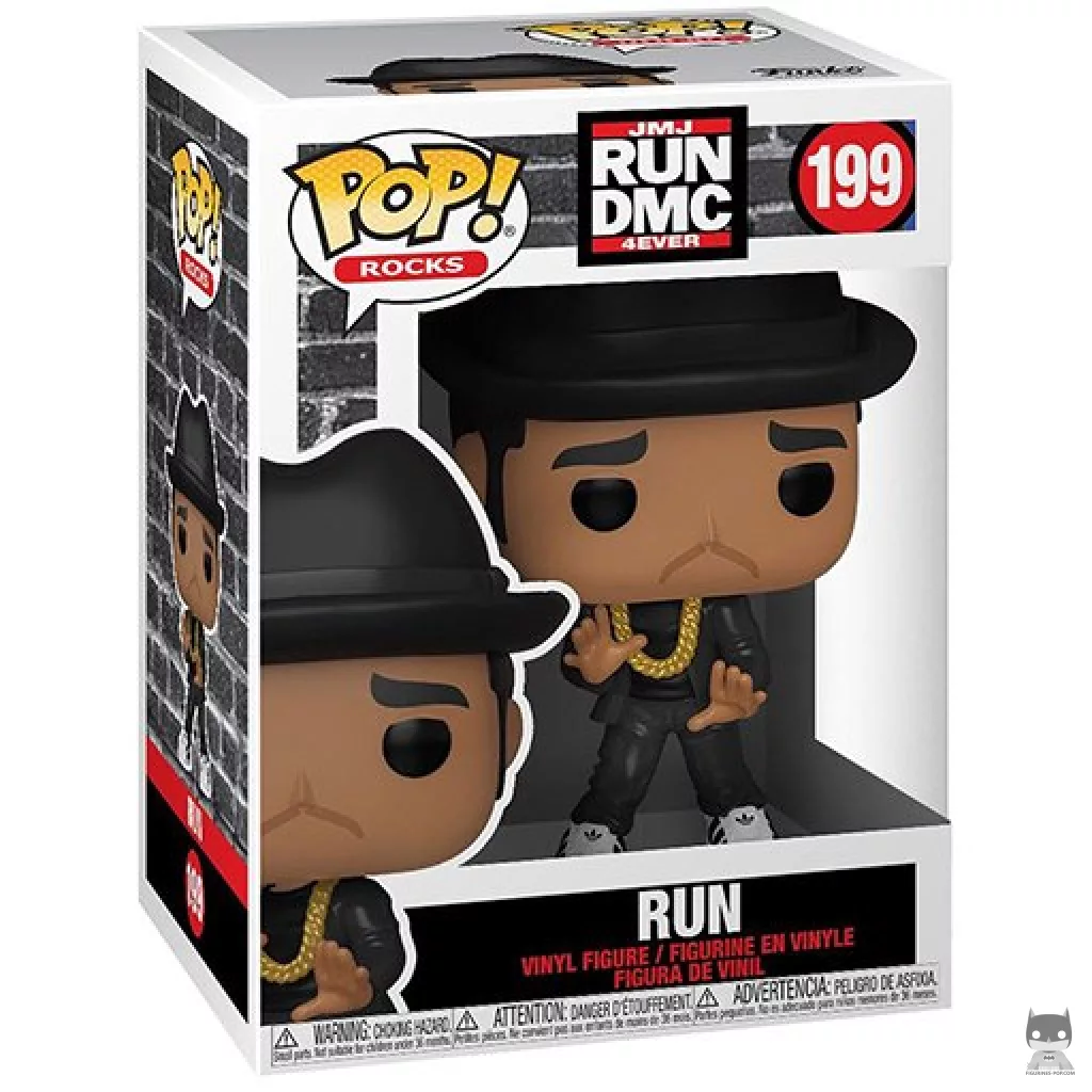Run Funko Pop! figure in its box