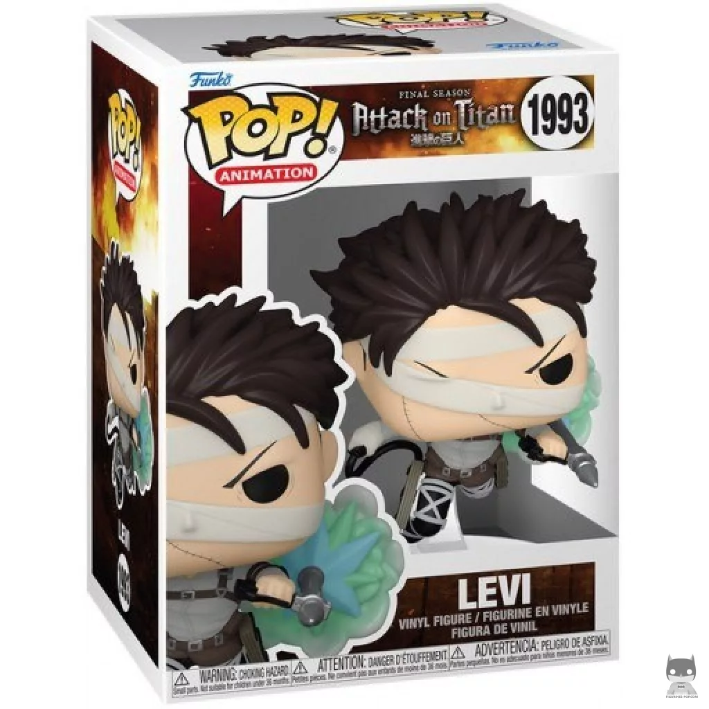 Levi Funko Pop! figure in its box