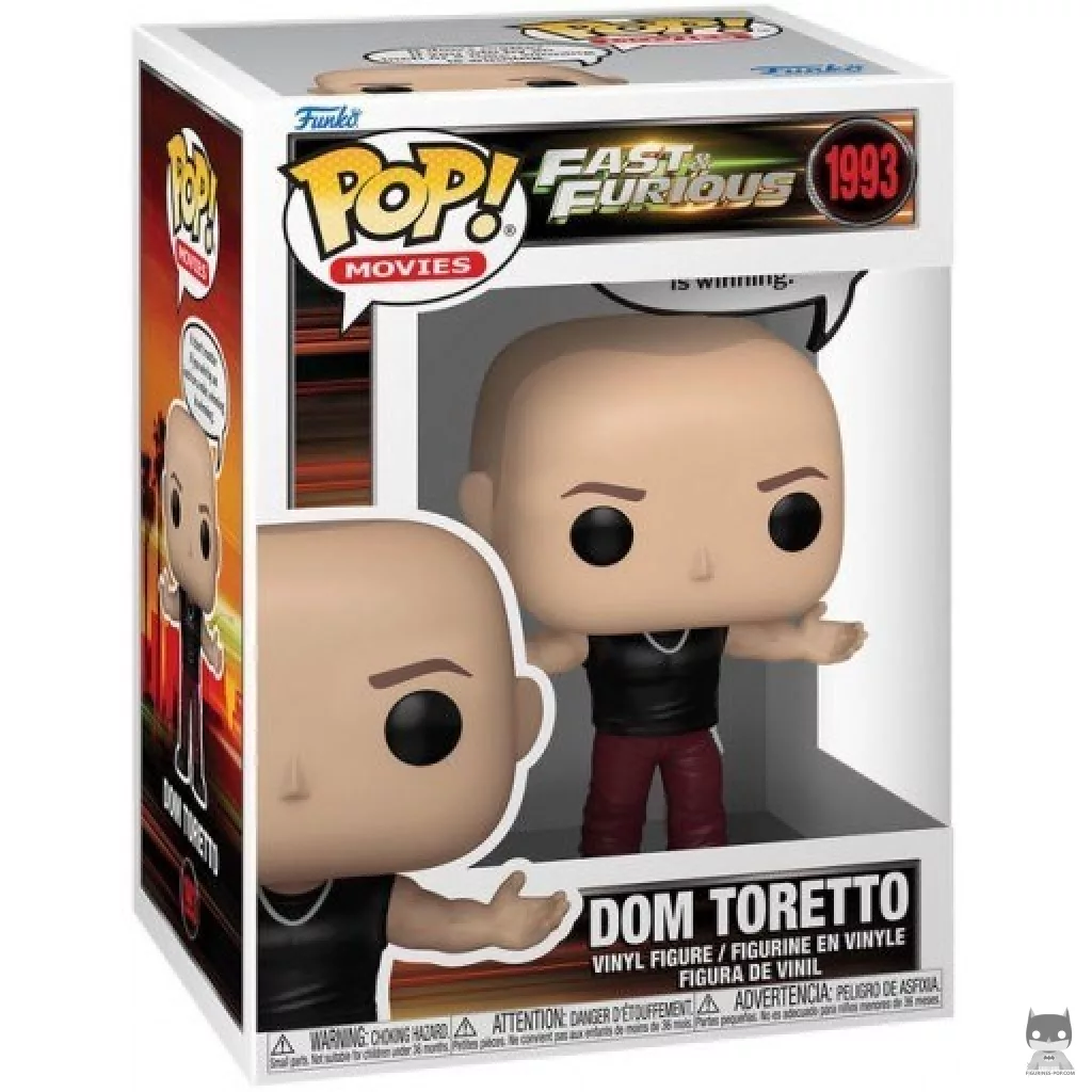 Dom Toretto Funko Pop! figure in its box