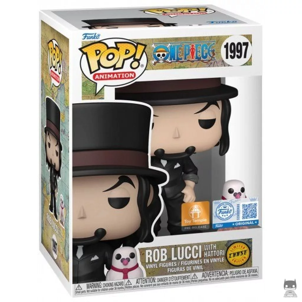 Rob Lucci with Hattori (Chase) Funko Pop! figure in its box