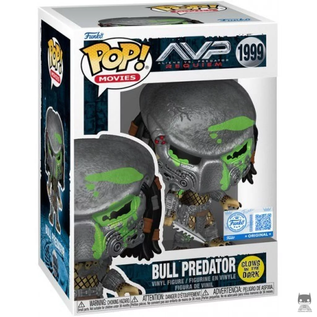 Bull Predator (Glow in the Dark) Funko Pop! figure in its box