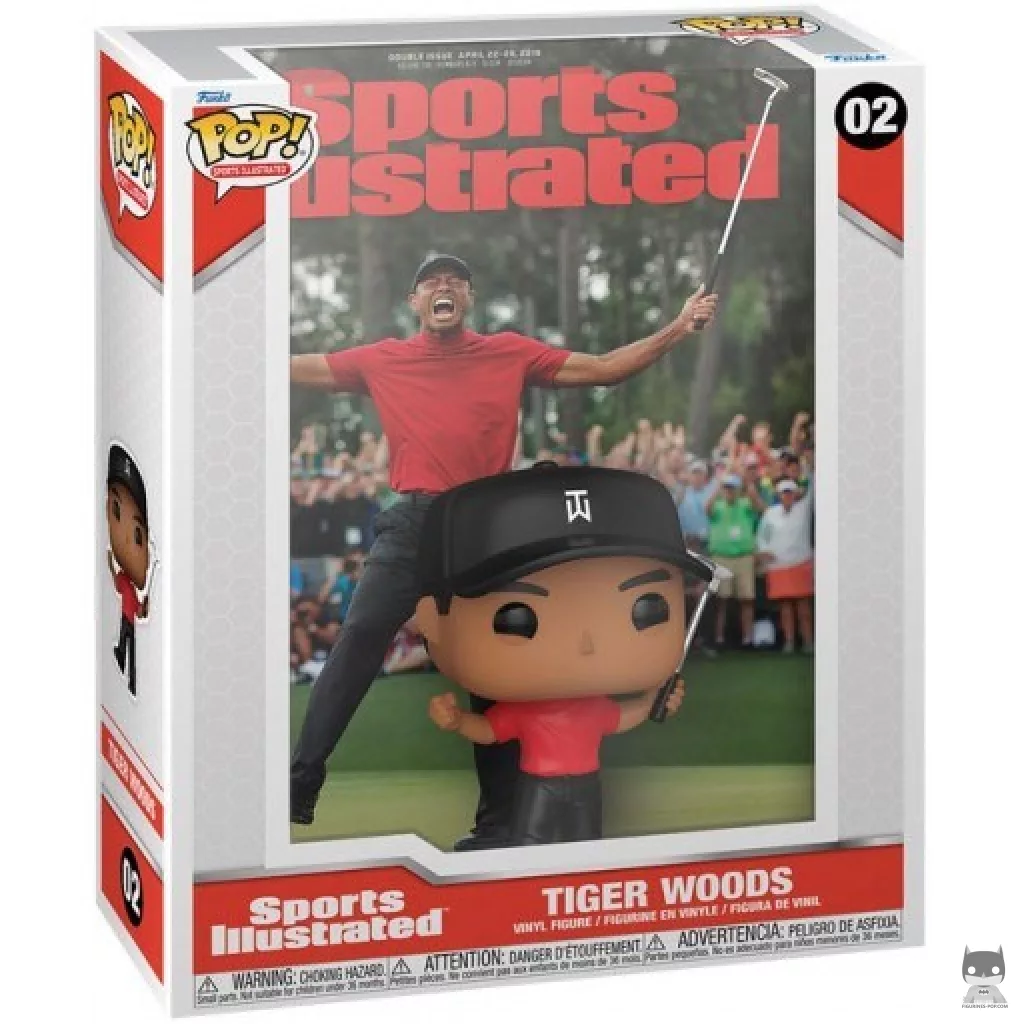 Sports Illustrated Cover: Tiger Woods Funko Pop! figure in its box