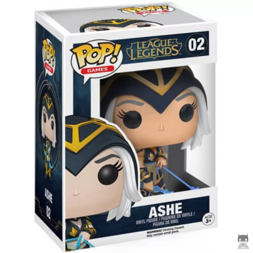 Ashe Funko Pop! figure in its box