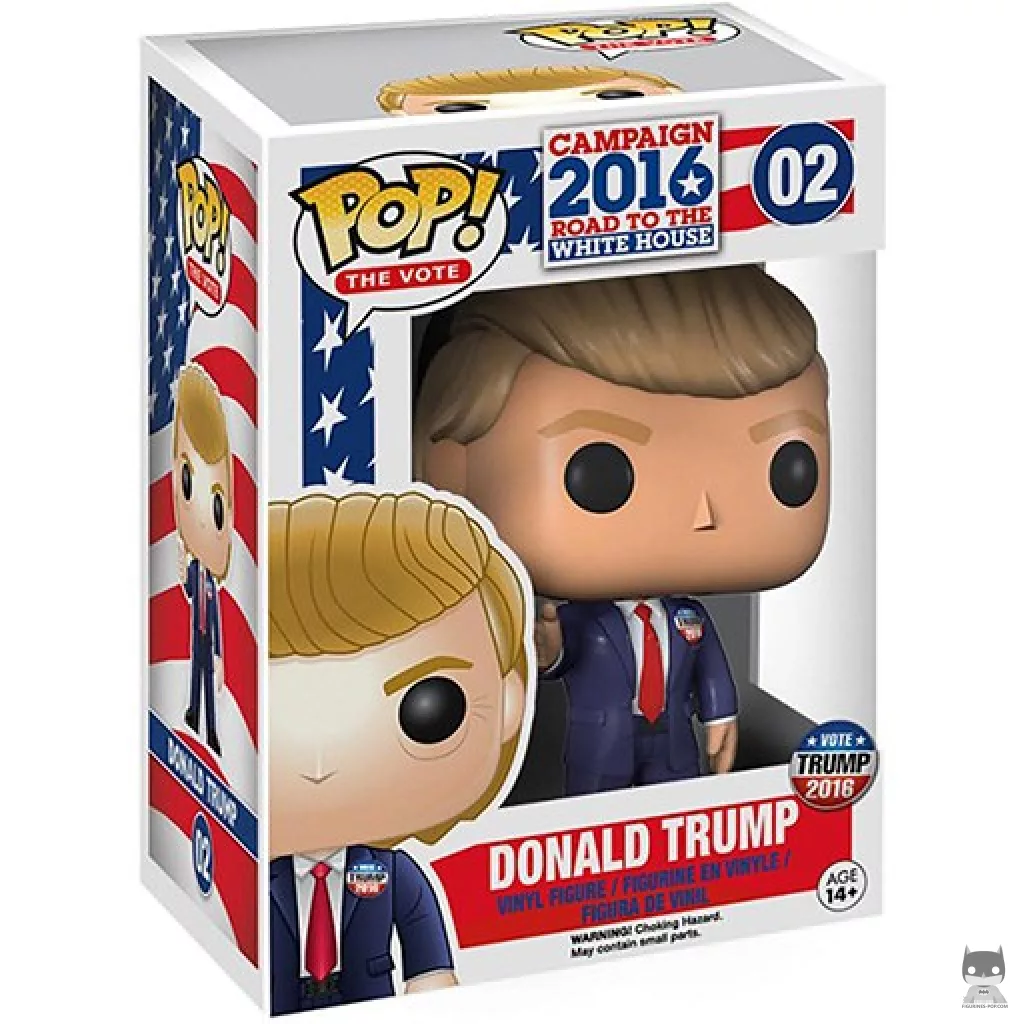 Donald Trump Funko Pop! figure in its box