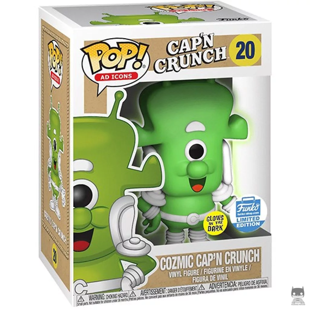 Cozmic Cap'N Crunch Funko Pop! figure in its box