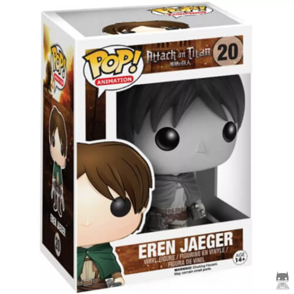 Eren Jaeger Black & White Funko Pop! figure in its box