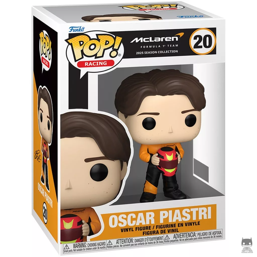 Oscar Piastri Funko Pop! figure in its box