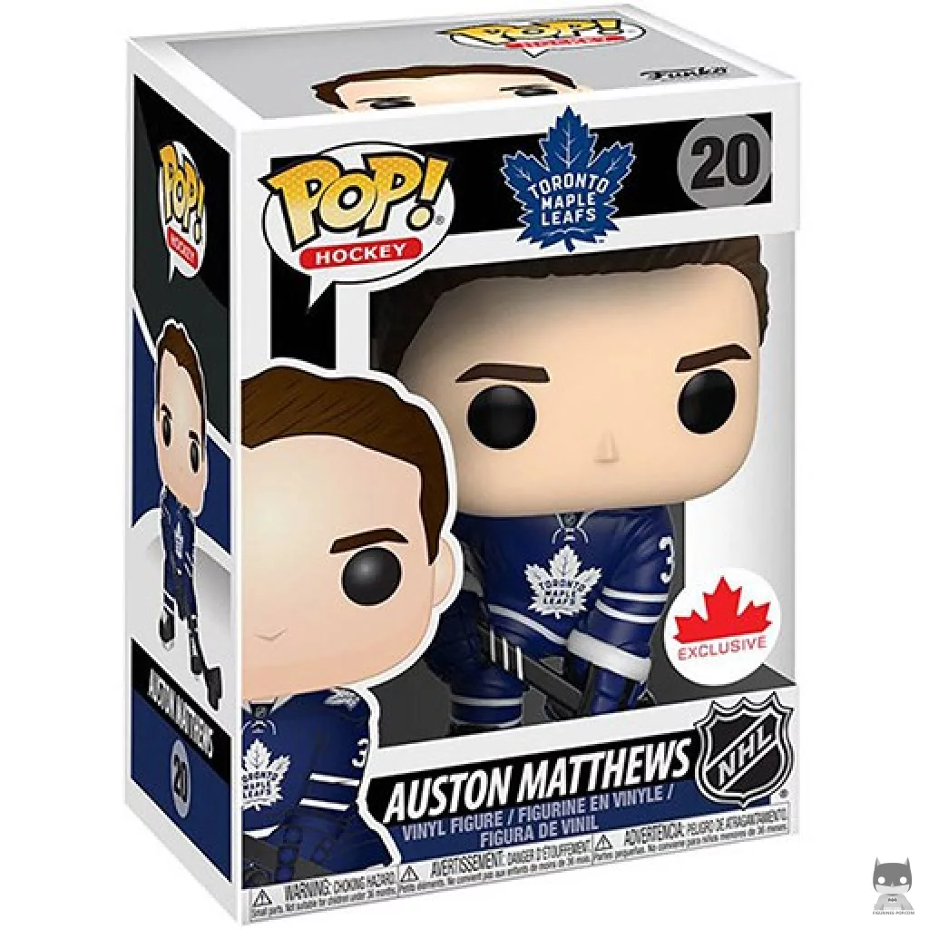 Auston Matthews Funko Pop! figure in its box