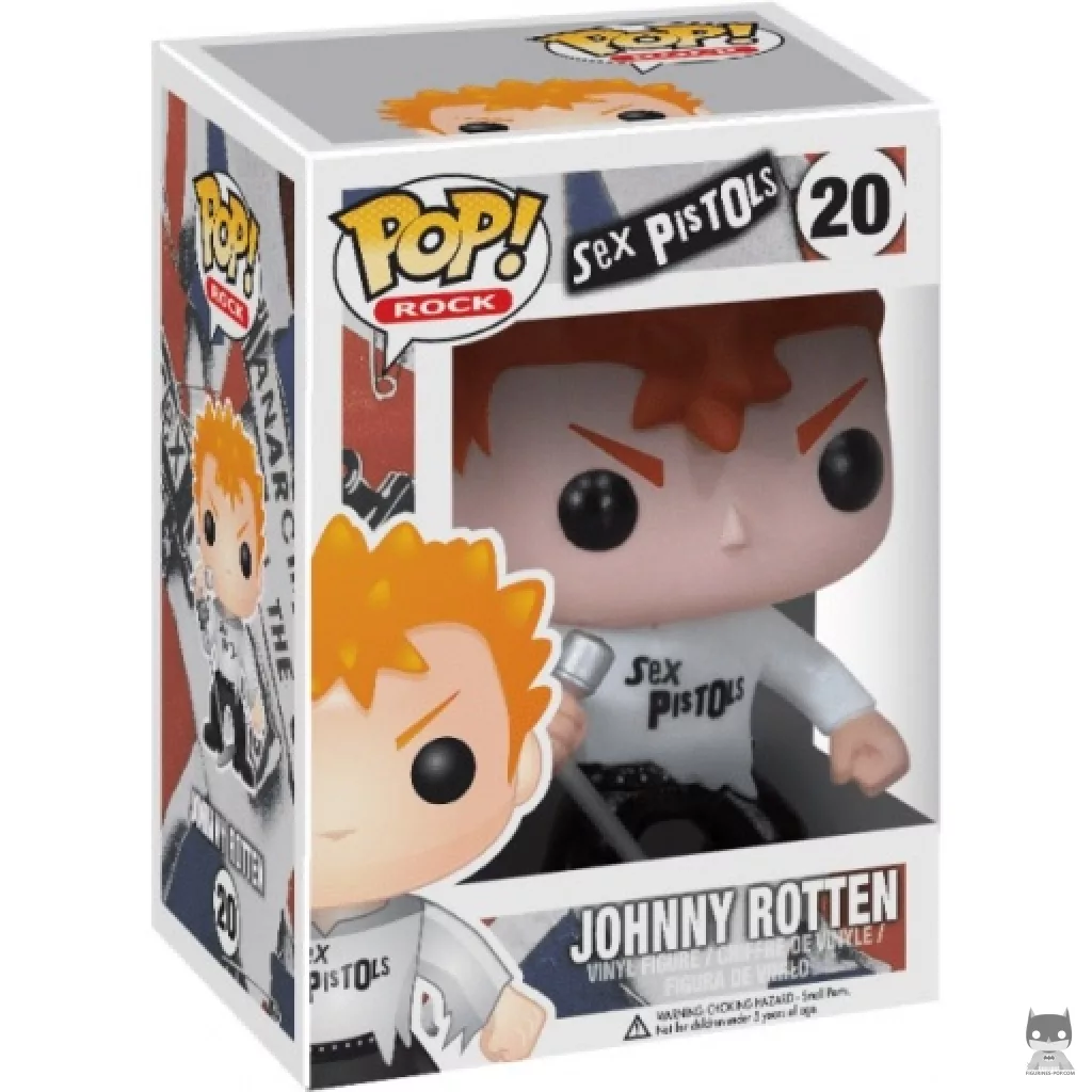 Johnny Rotten Funko Pop! figure in its box
