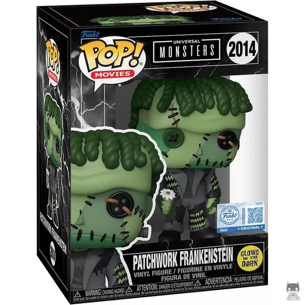 Patchwork Frankenstein (Glow in the Dark) Funko Pop! figure in its box