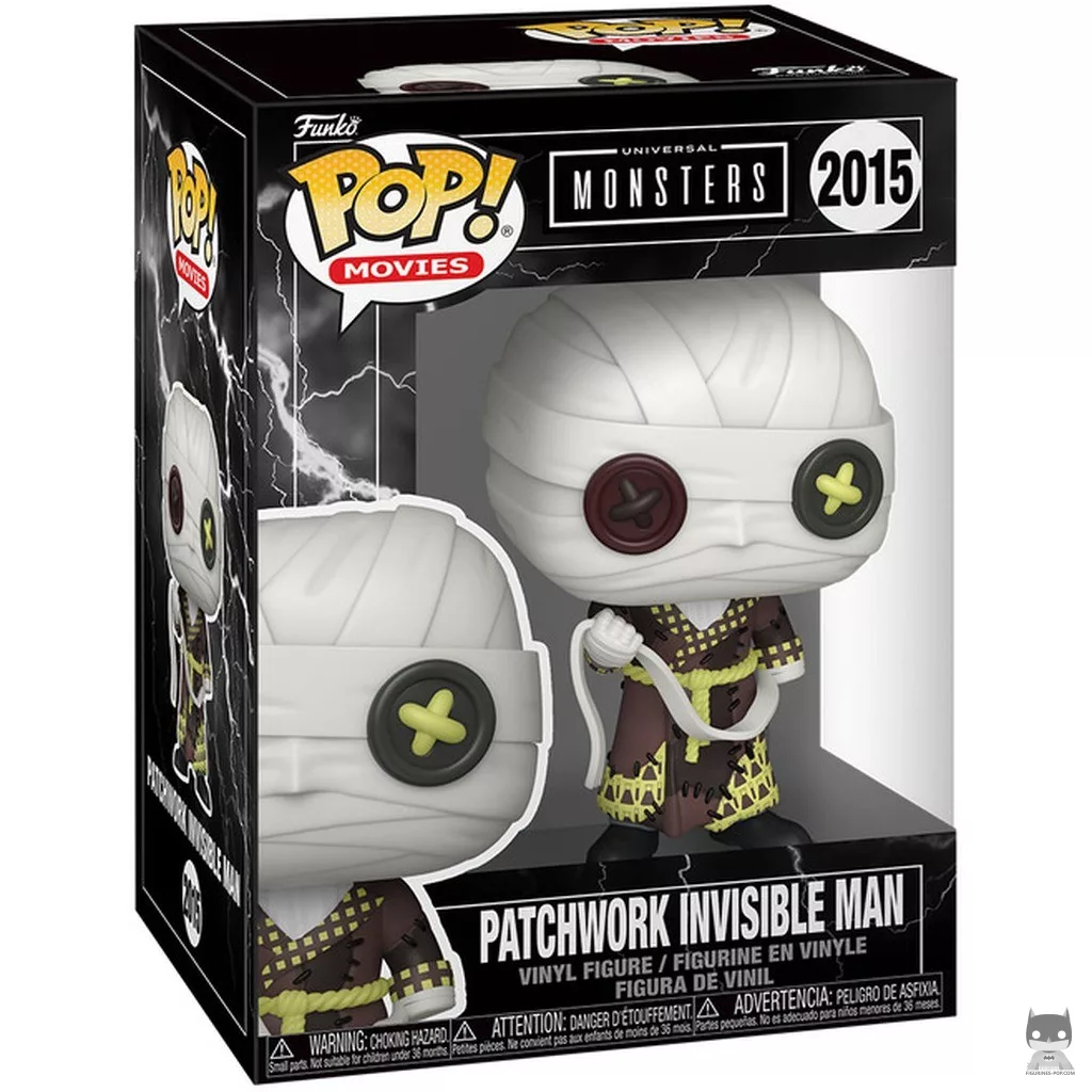 Patchwork Invisible Man Funko Pop! figure in its box