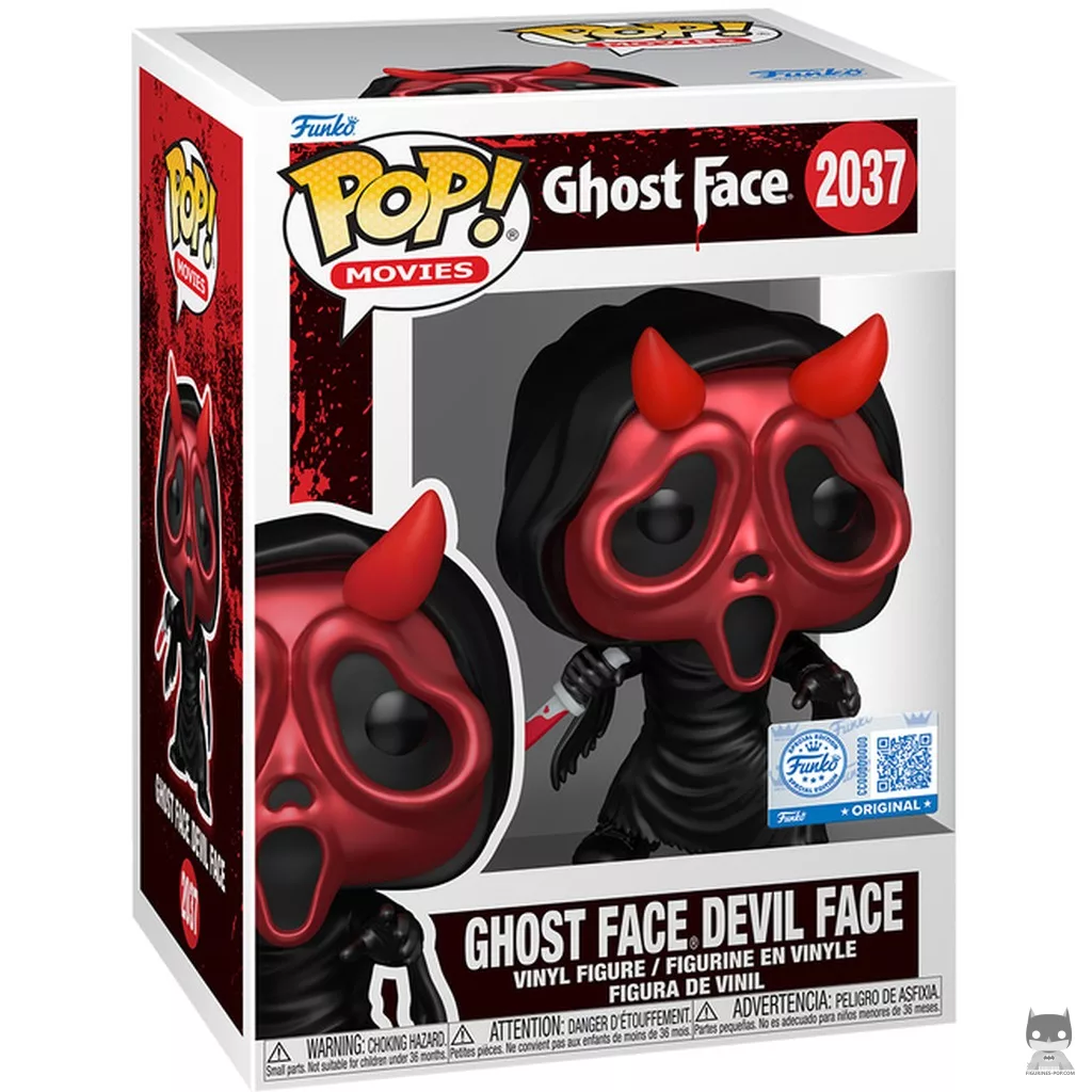 Ghost Face Devil Face (Chrome) Funko Pop! figure in its box