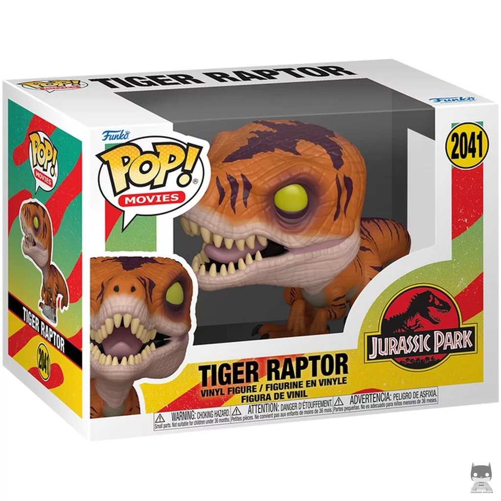 Tiger Raptor Funko Pop! figure in its box