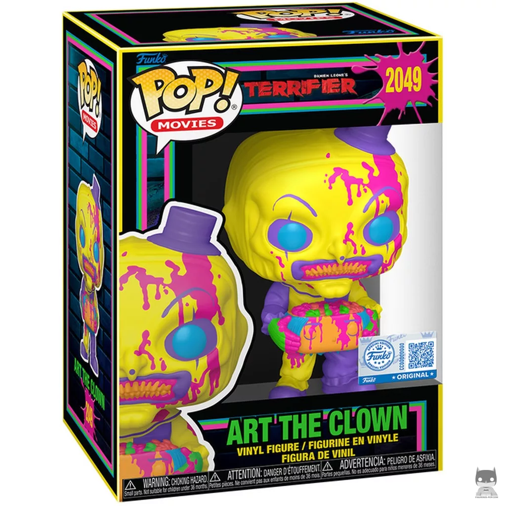 Art the Clown with head (Black Light) Funko Pop! figure in its box