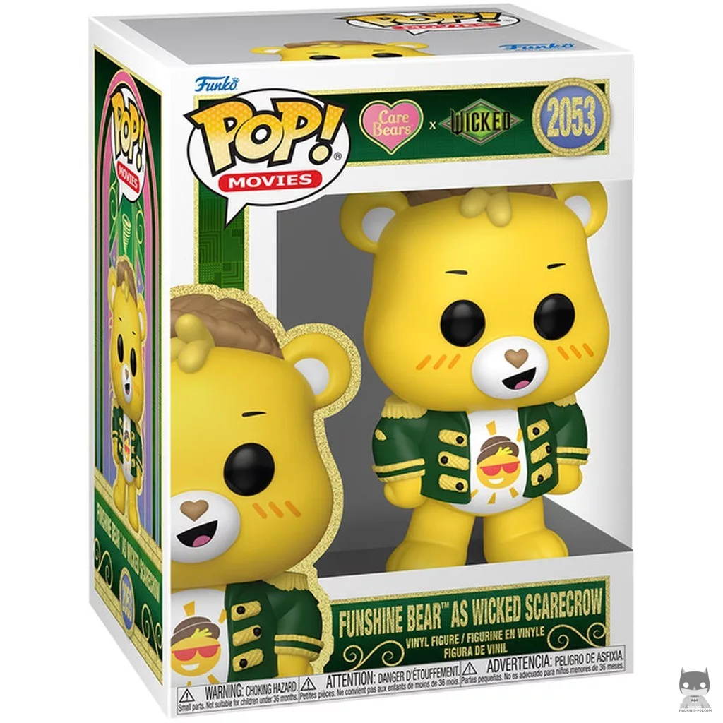 Funshine Bear as Wicked Scarecrow Funko Pop! figure in its box