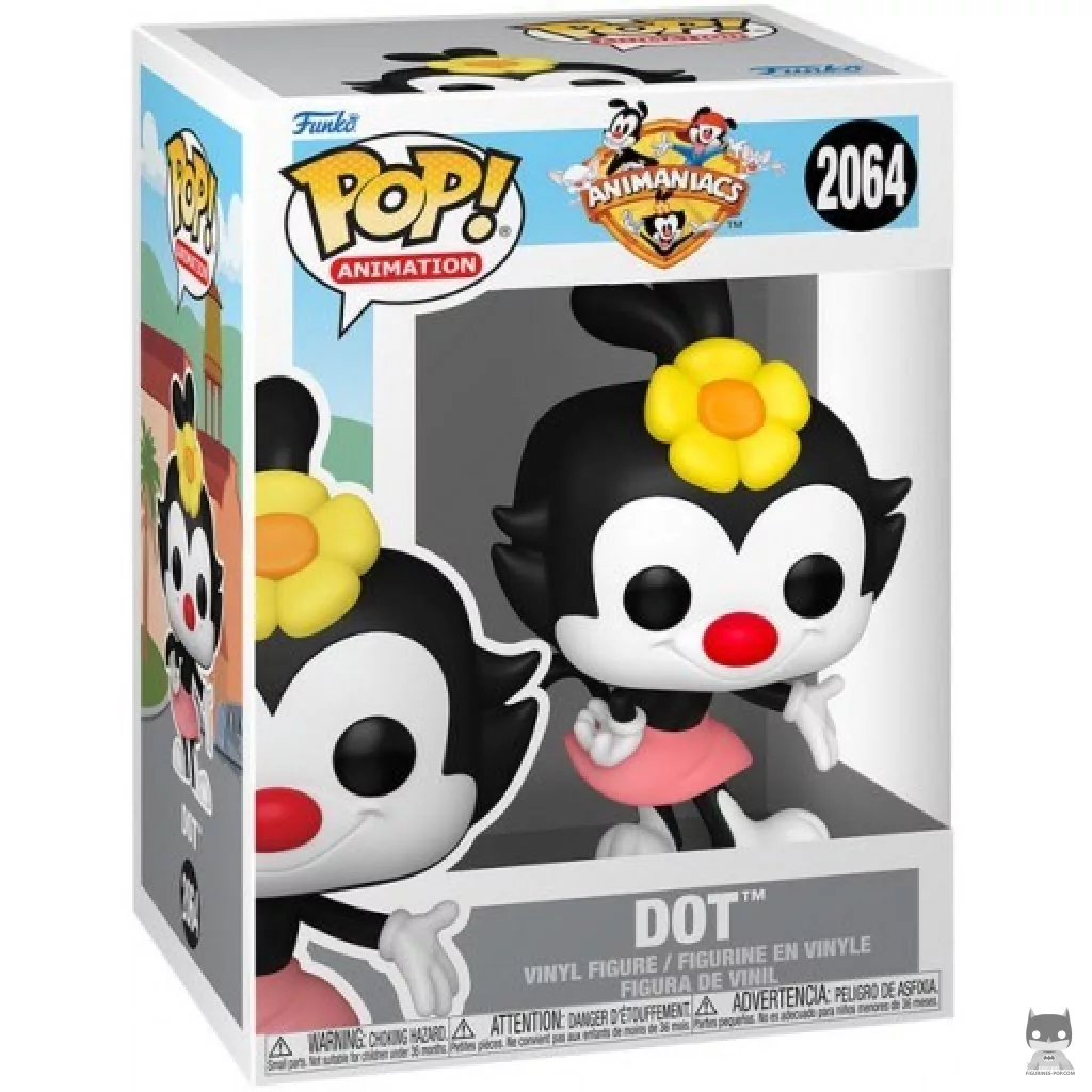 Dot Funko Pop! figure in its box