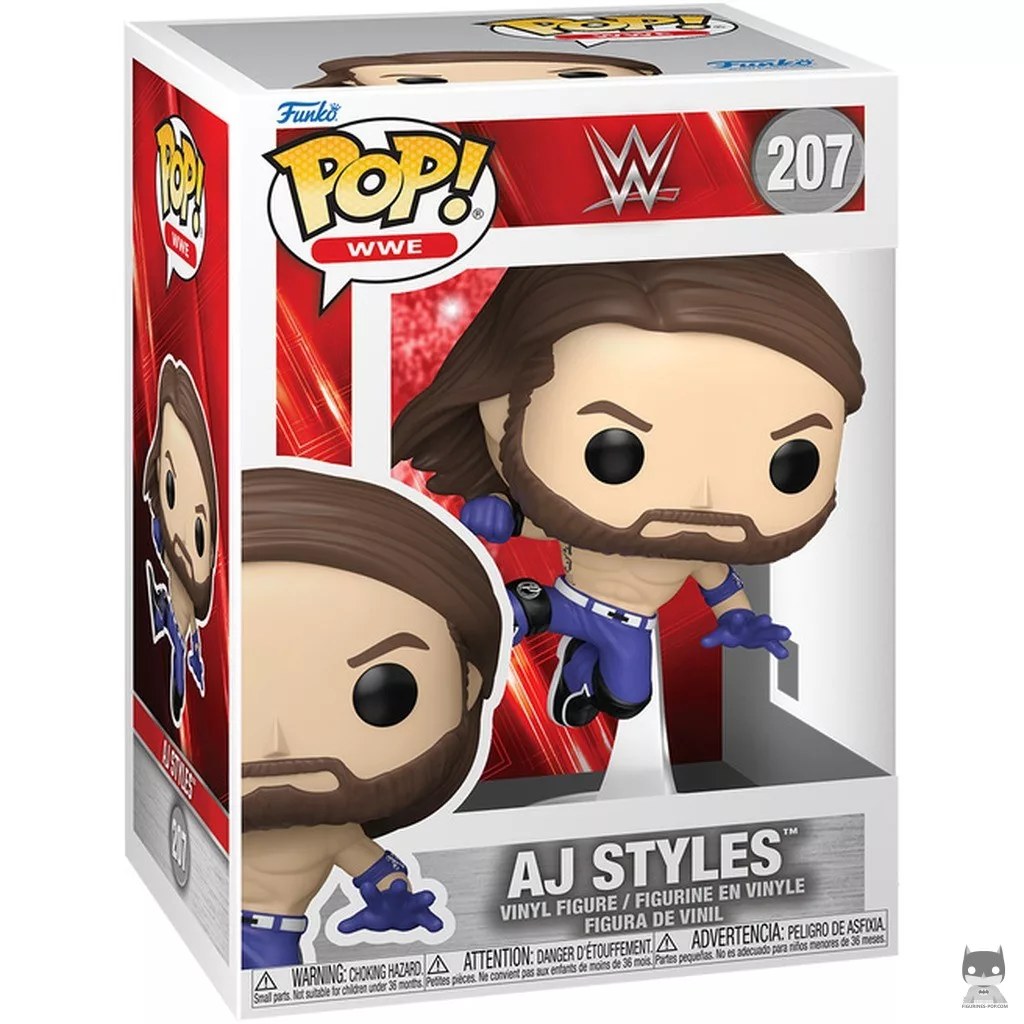 AJ Styles Funko Pop! figure in its box