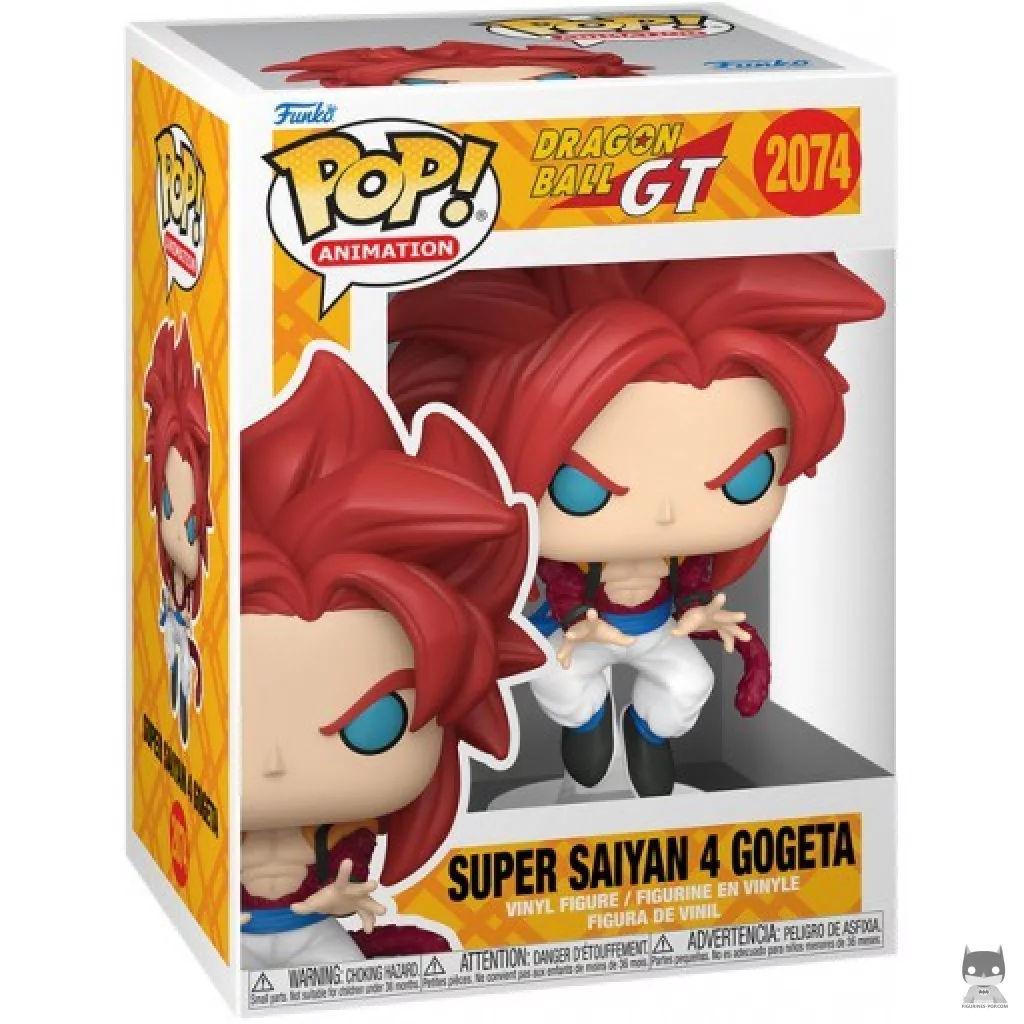 Gogeta Super Saiyan 4 Funko Pop! figure in its box