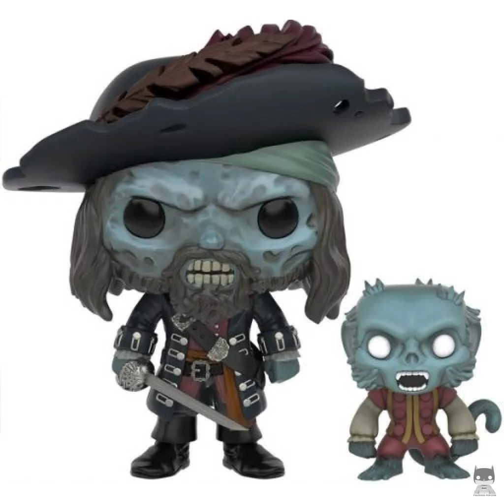 Cursed Barbossa with Monkey Funko Pop! figure (Pirates of the Caribbean)