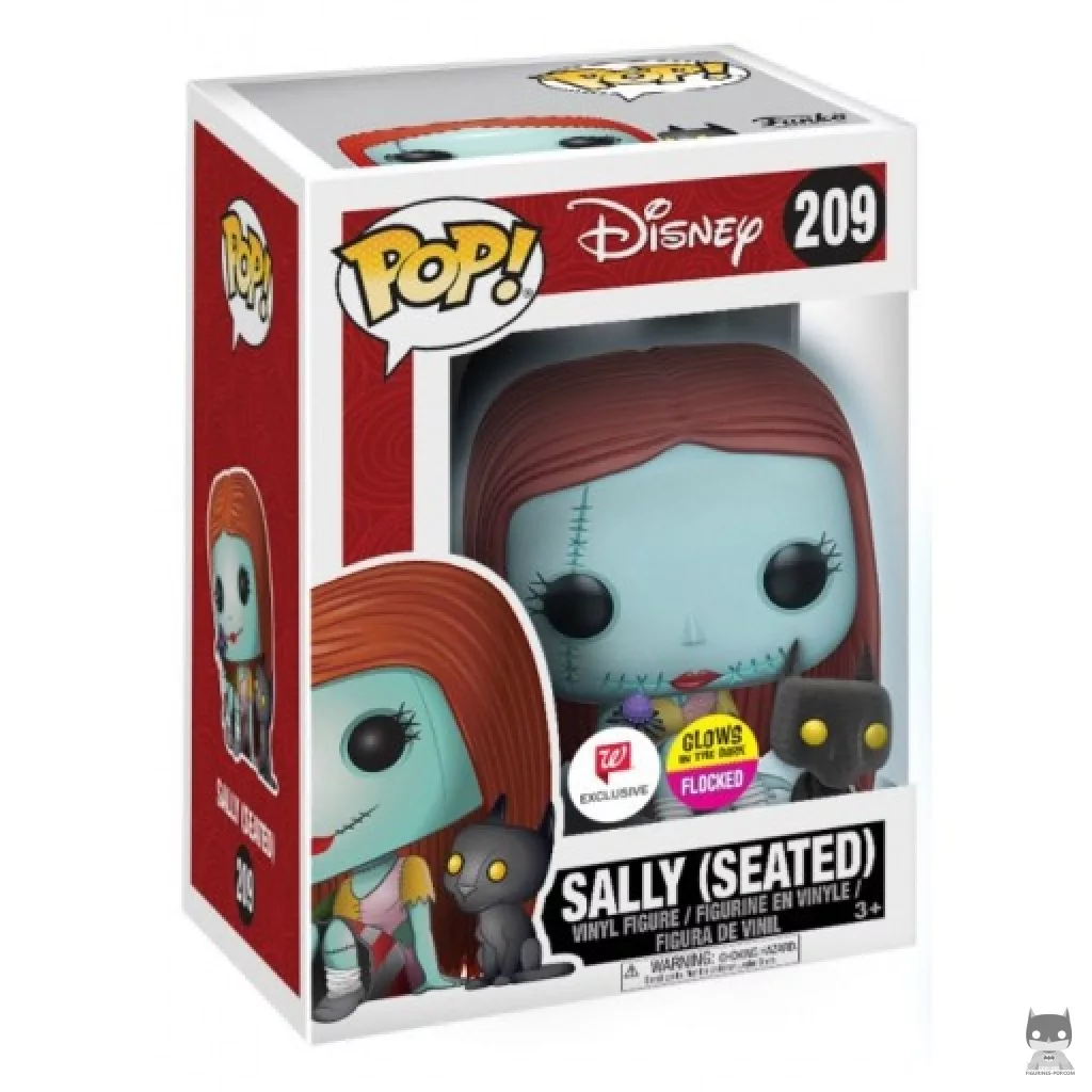 Sally seated Funko Pop! figure in its box
