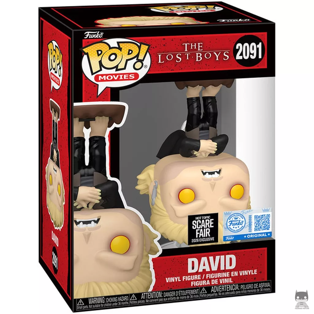 David (Hanging Upside Down) Funko Pop! figure in its box