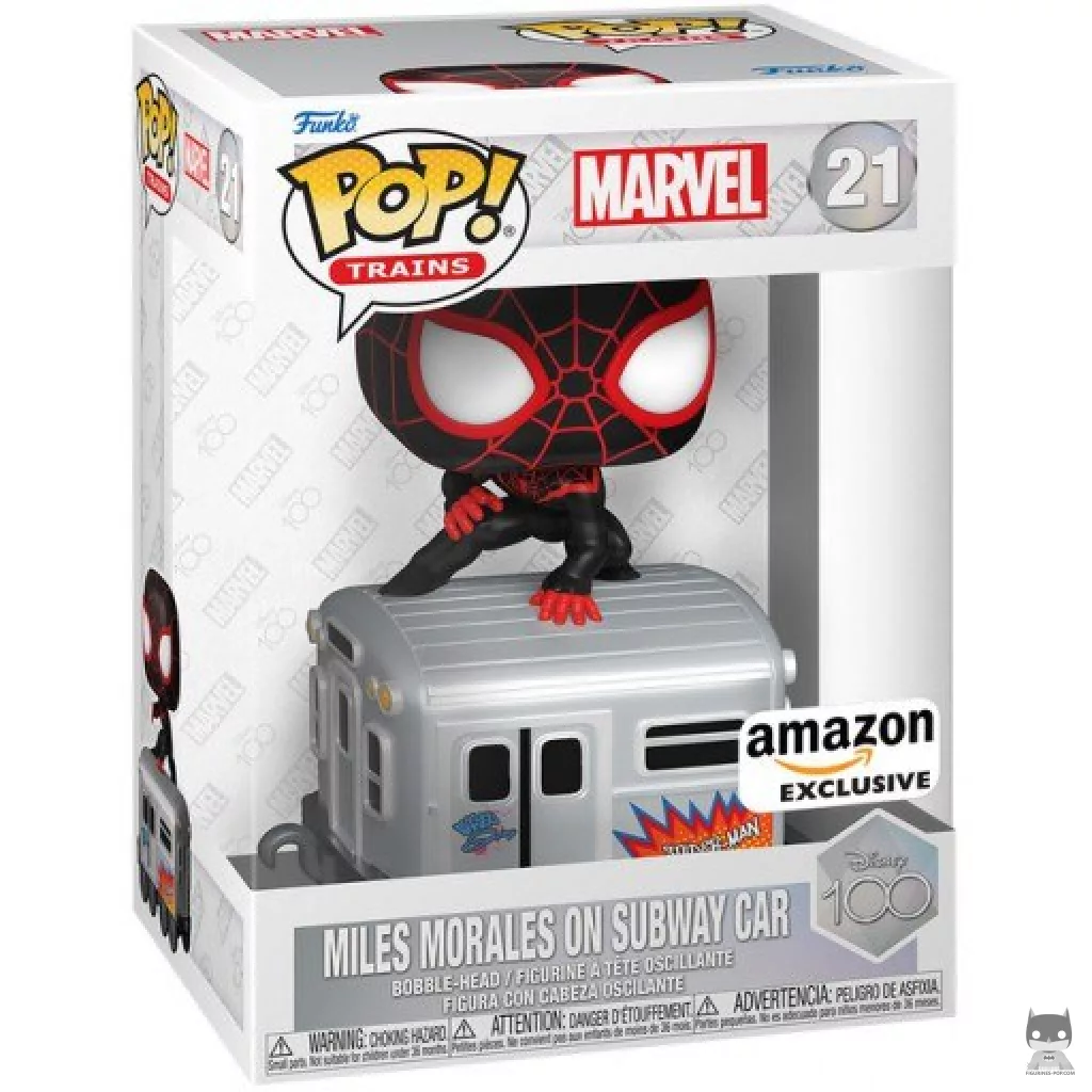 Miles Morales on Subway Car Funko Pop! figure in its box
