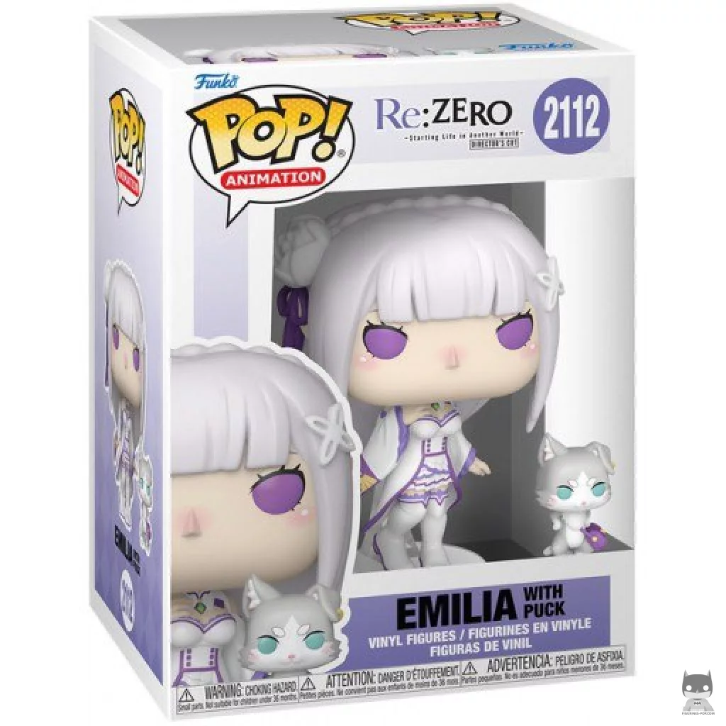 Emilia with Puck Funko Pop! figure in its box