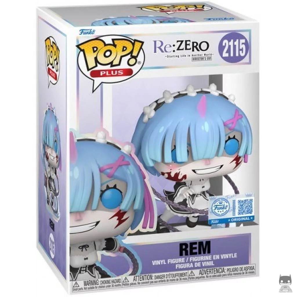 Rem with Morningstar Funko Pop! figure in its box