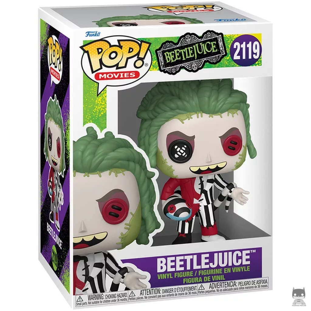 Beetlejuice (Patchwork) Funko Pop! figure in its box