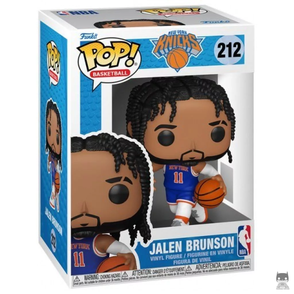 Jalen Brunson Funko Pop! figure in its box