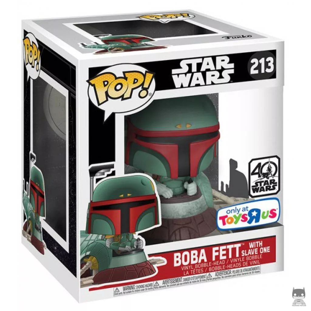 Boba Fett with Slave One Funko Pop! figure in its box