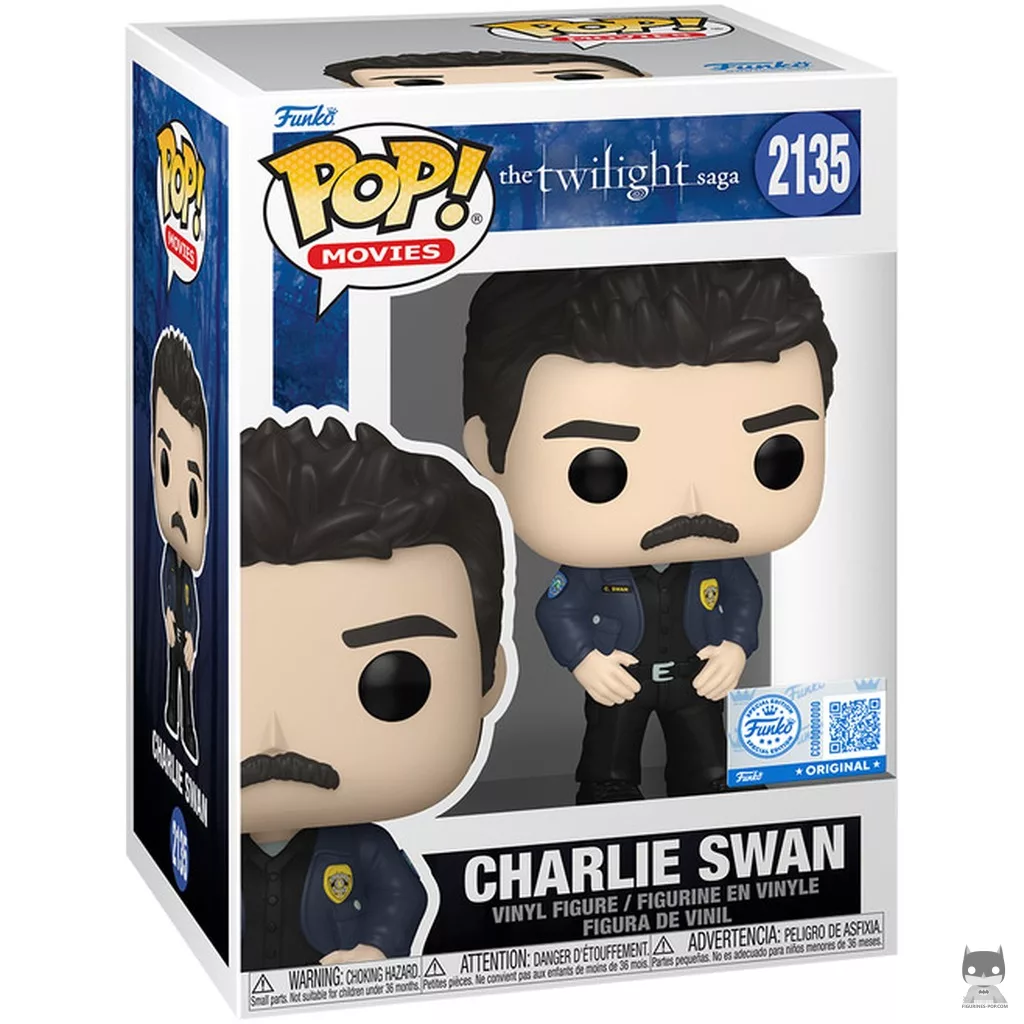 Charlie Swan Funko Pop! figure in its box