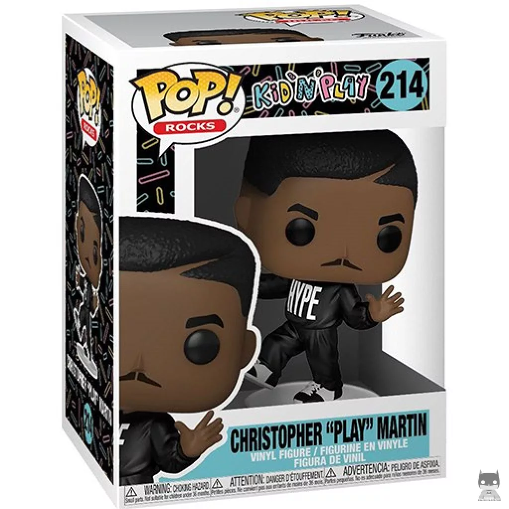 Christopher "Play" Martin Funko Pop! figure in its box