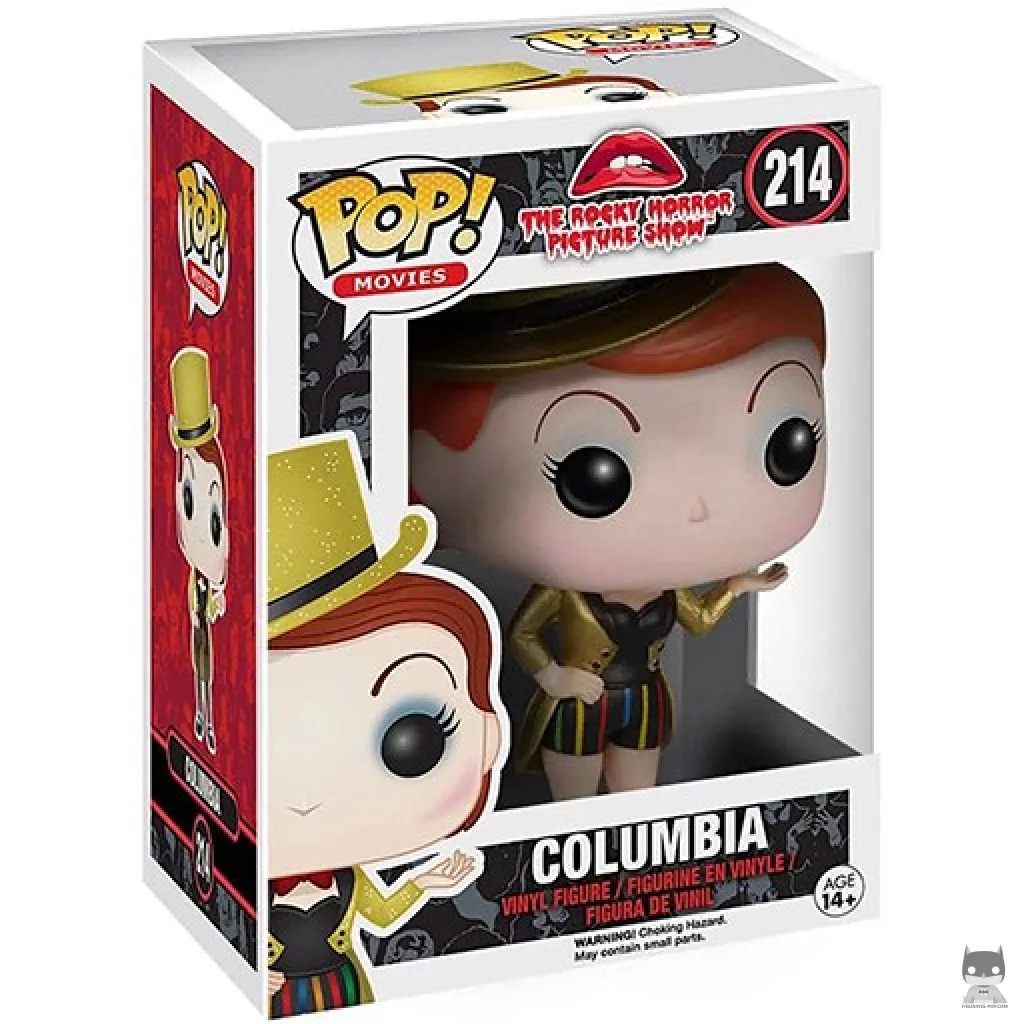 Columbia Funko Pop! figure in its box
