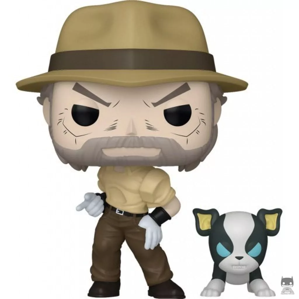 Joseph Joestar with Iggy Funko Pop! figure (JoJo's Bizarre Adventure)