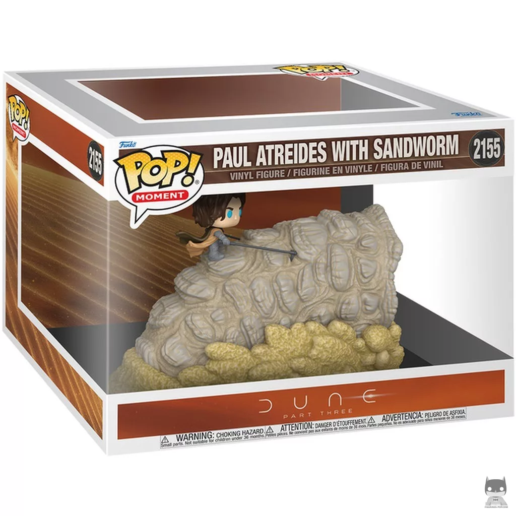 Paul Atreides with Sandworm Funko Pop! figure in its box