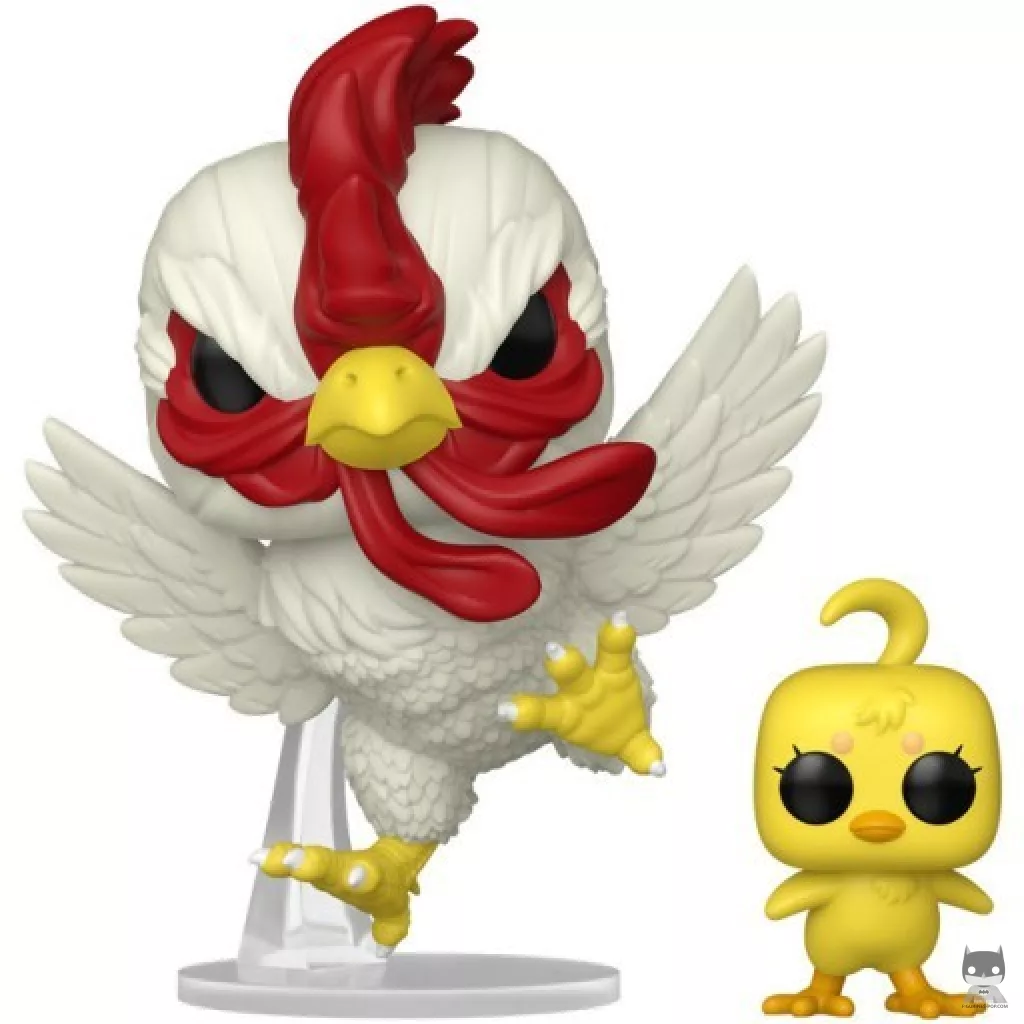 Keiji with Piyoko Funko Pop! figure (Rooster Fighter)
