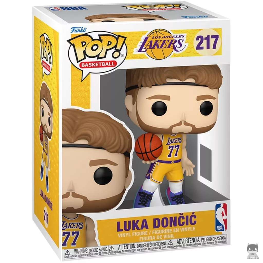 Luka Dončić (Lakers gold jersey) Funko Pop! figure in its box