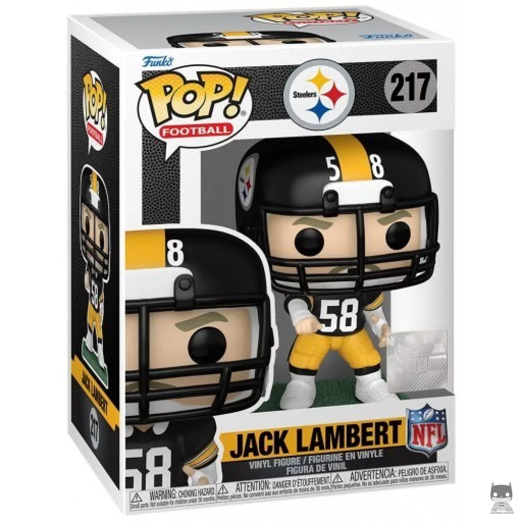 Jack Lambert Funko Pop! figure in its box