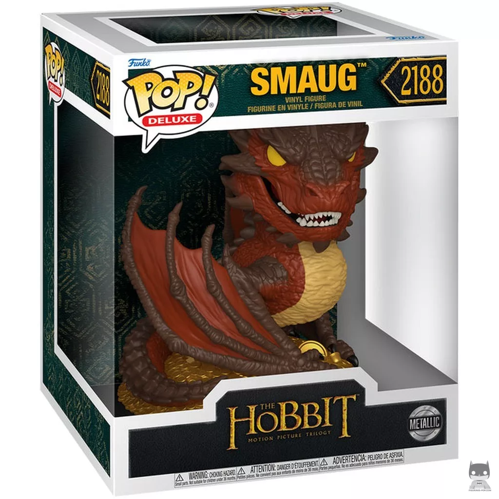 Smaug (Metallic) Funko Pop! figure in its box